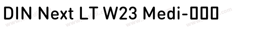 DIN Next LT W23 Medi字体转换